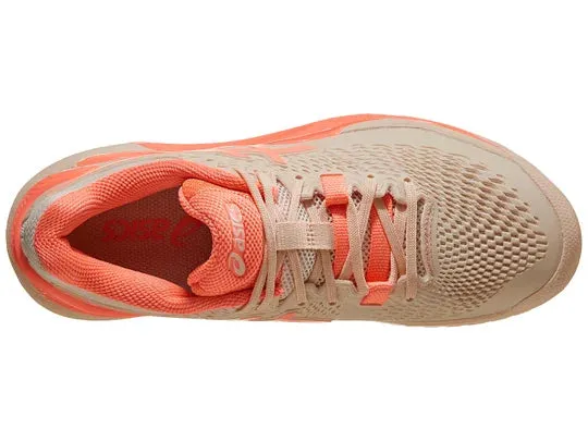 Asics Gel Resolution 9 Pearl/Sun Coral Women's Tennis Shoes - 2023 NEW ARRIVAL
