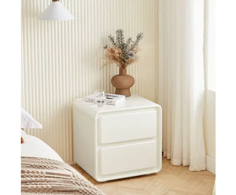 Astrid White Bedside Table