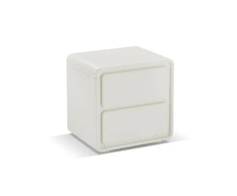 Astrid White Bedside Table