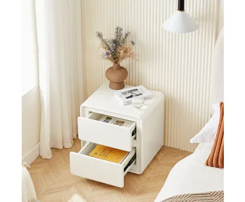 Astrid White Bedside Table