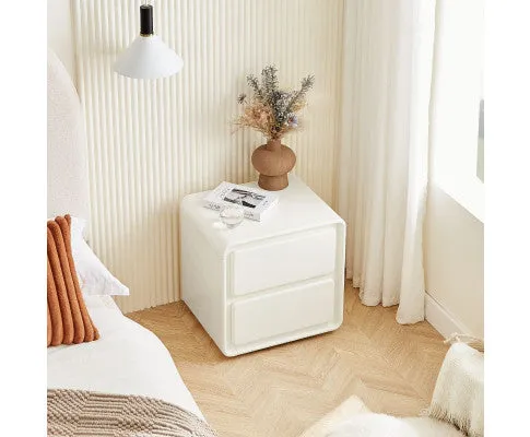 Astrid White Bedside Table