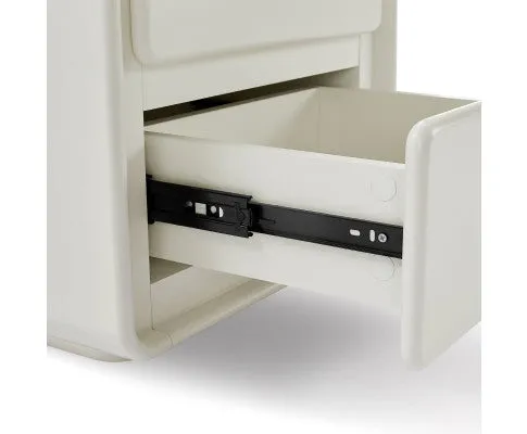 Astrid White Bedside Table