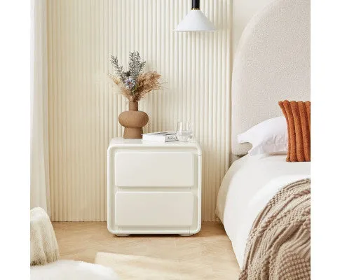 Astrid White Bedside Table