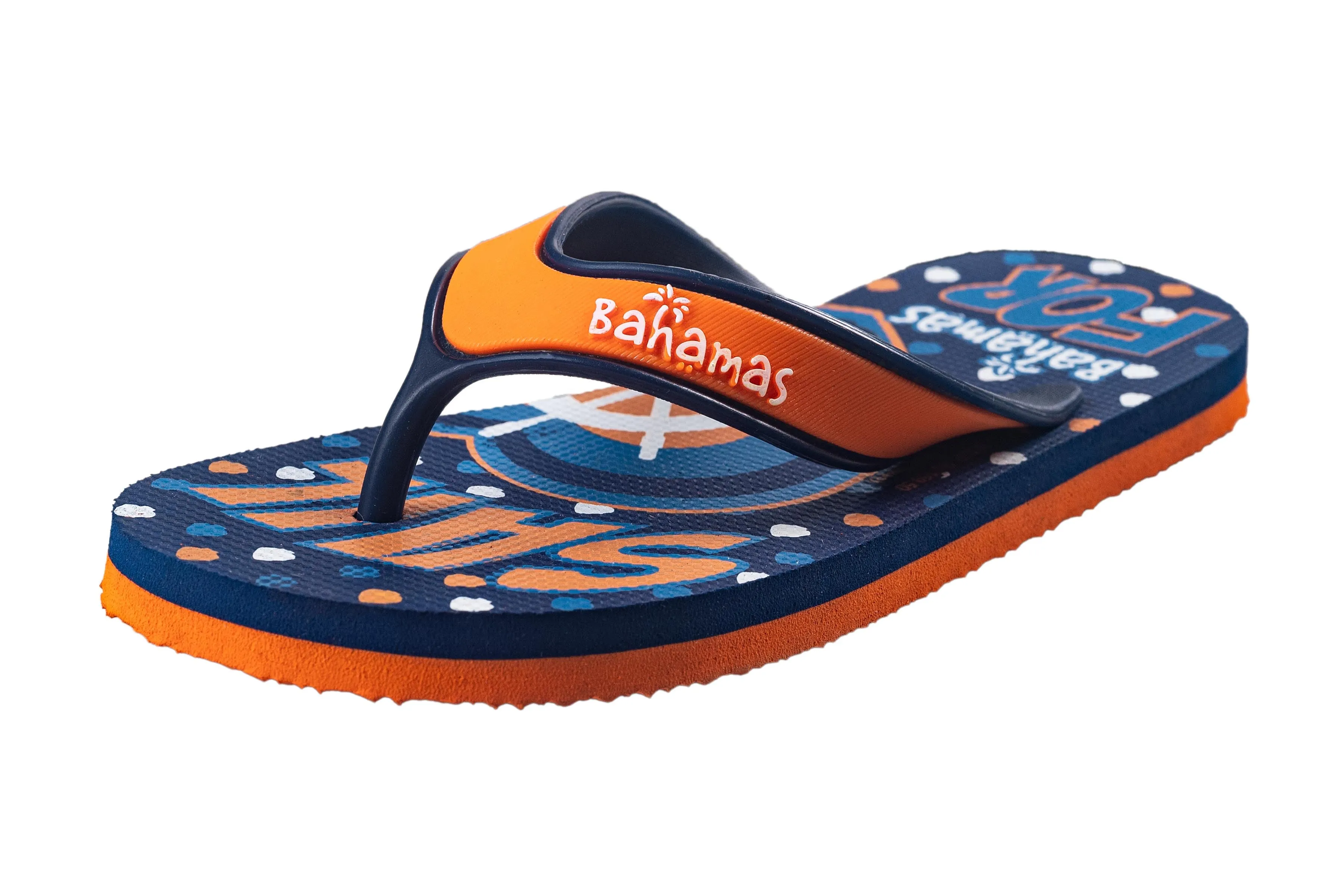 Bahamas Children Orange / Navy Blue Hawai