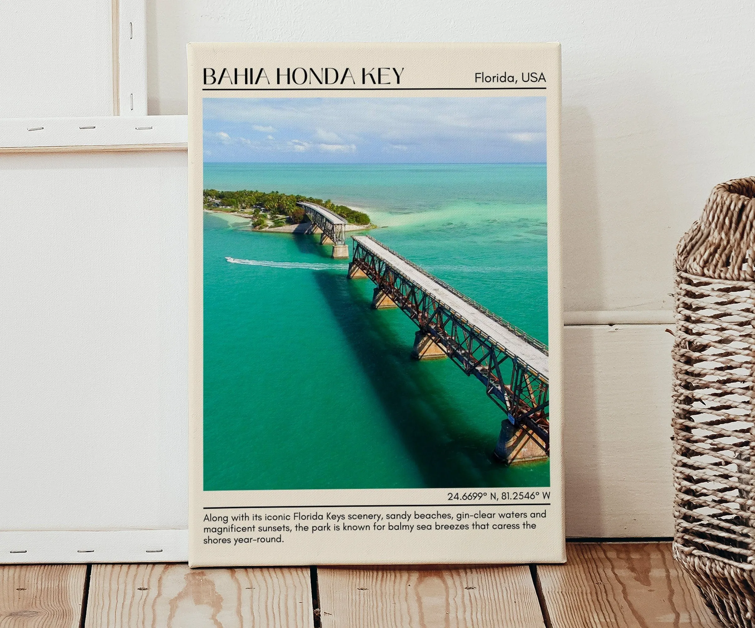 Bahia Honda Key Wall Canvas, USA