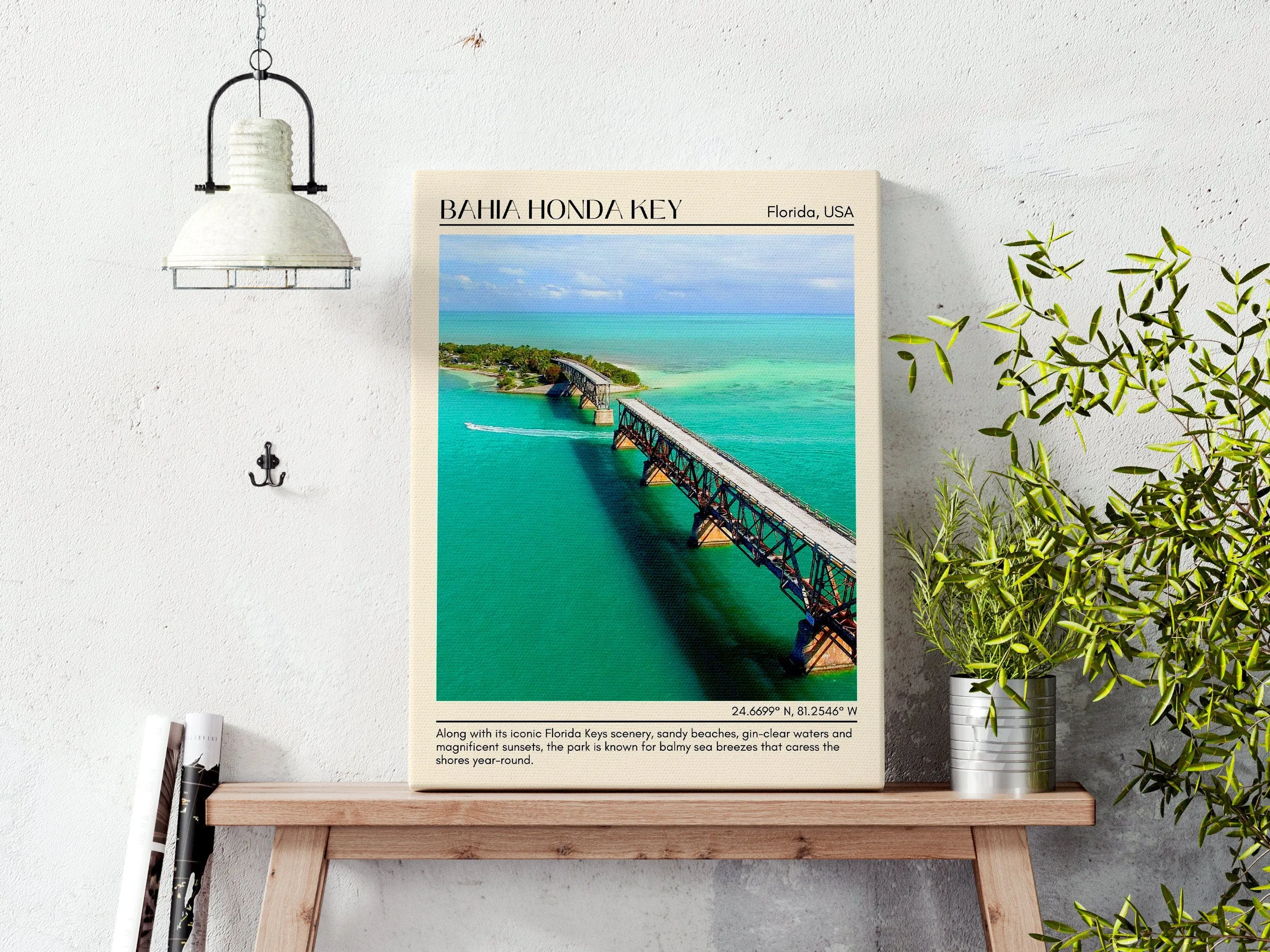Bahia Honda Key Wall Canvas, USA