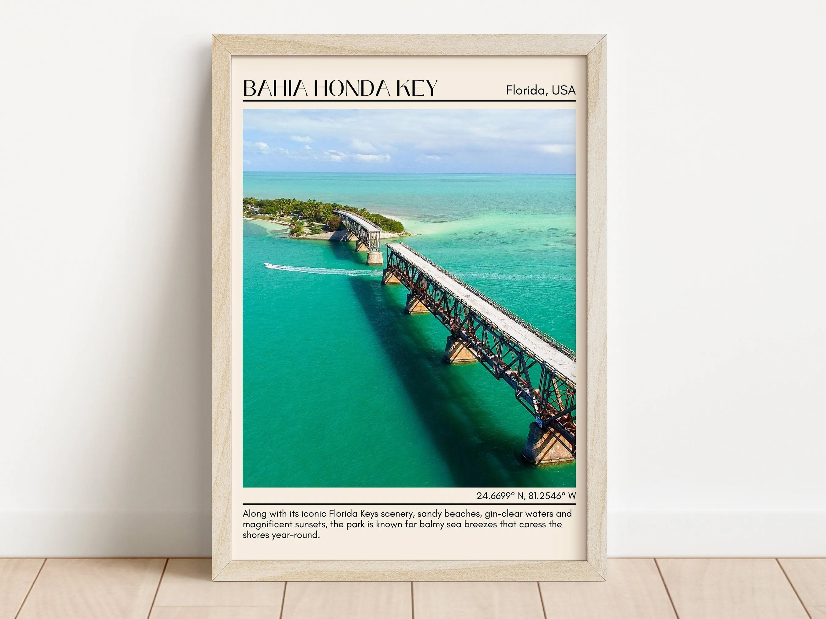 Bahia Honda Key Wall Canvas, USA