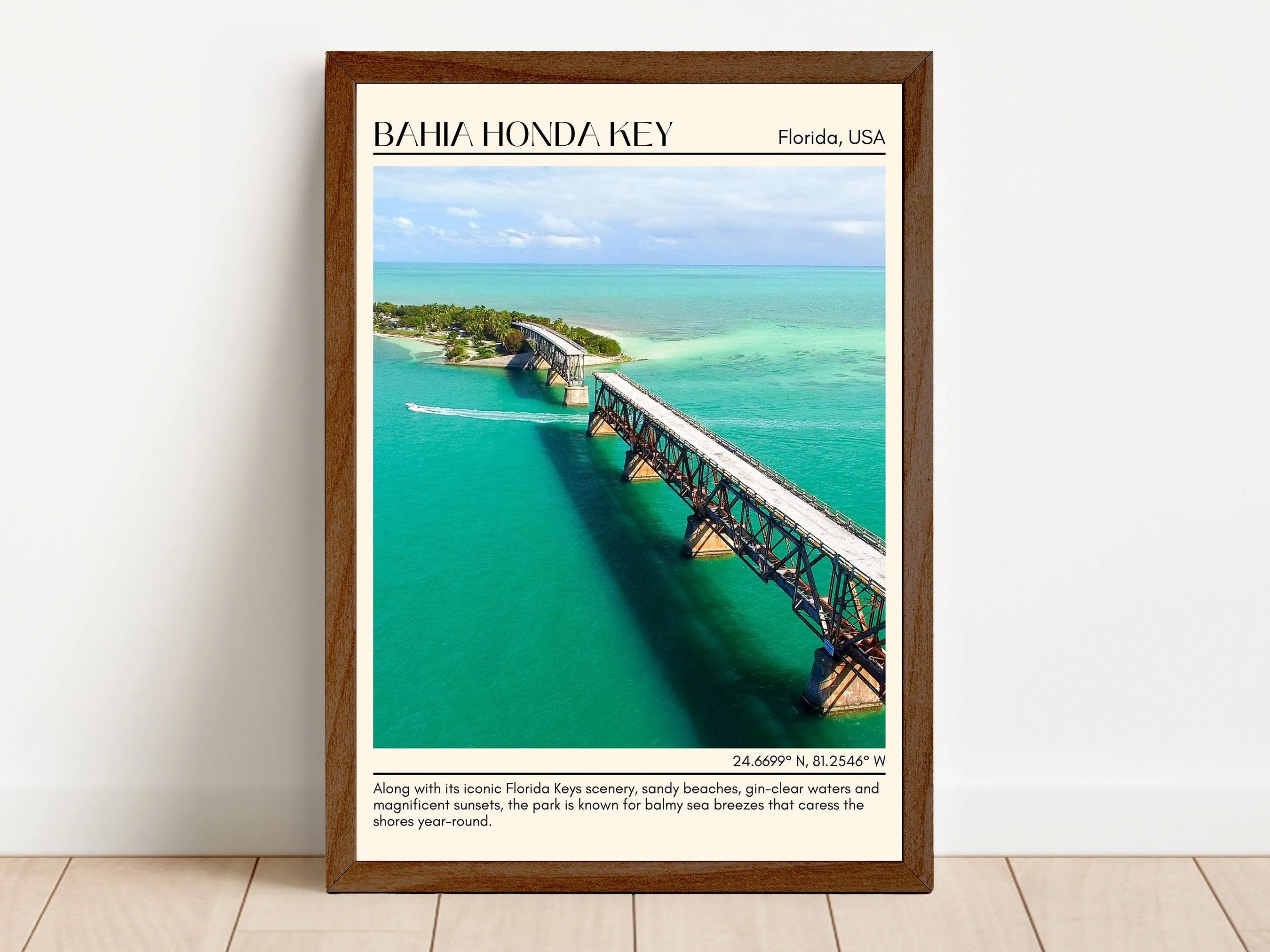 Bahia Honda Key Wall Canvas, USA