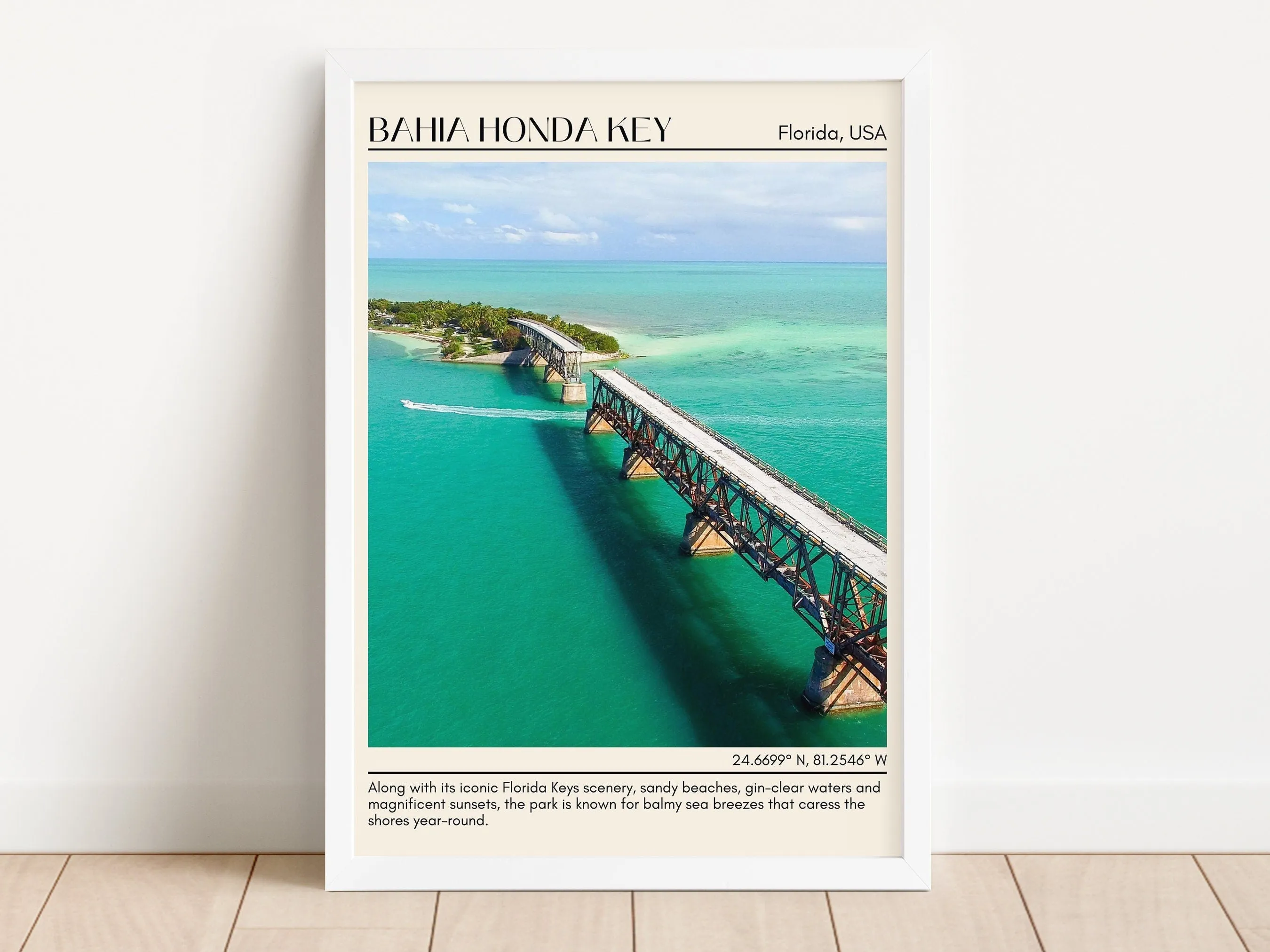 Bahia Honda Key Wall Canvas, USA