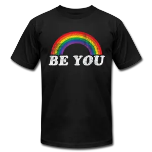 Be You LGBTQ Pride Rainbow Men's/Unisex Premium Adult T-Shirt