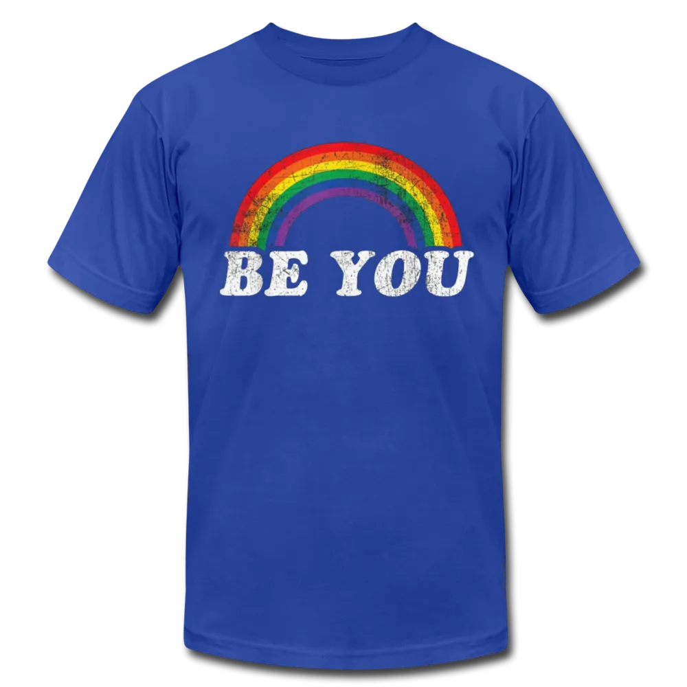 Be You LGBTQ Pride Rainbow Men's/Unisex Premium Adult T-Shirt