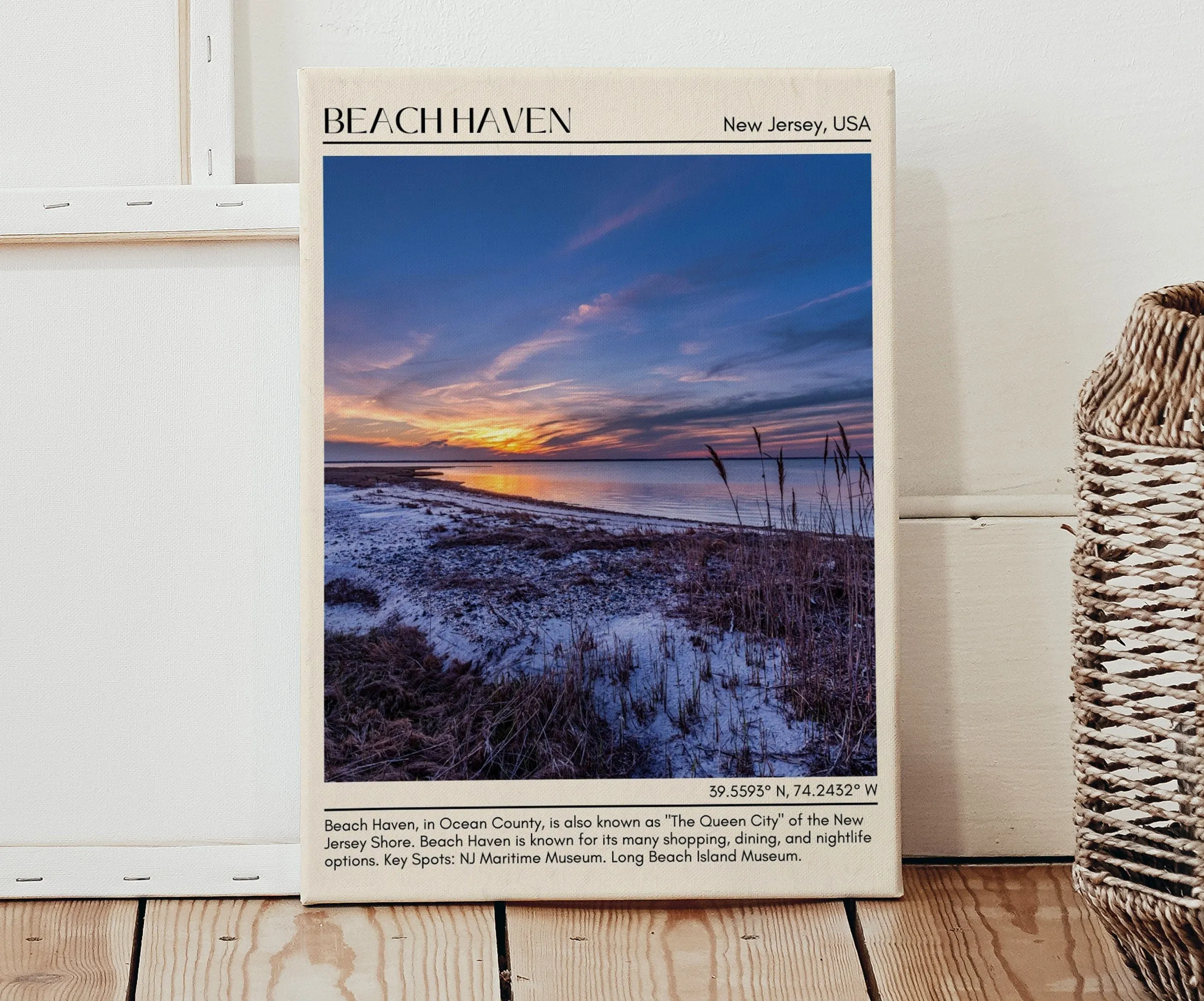 Beach Haven Wall Canvas, New Jersey, USA