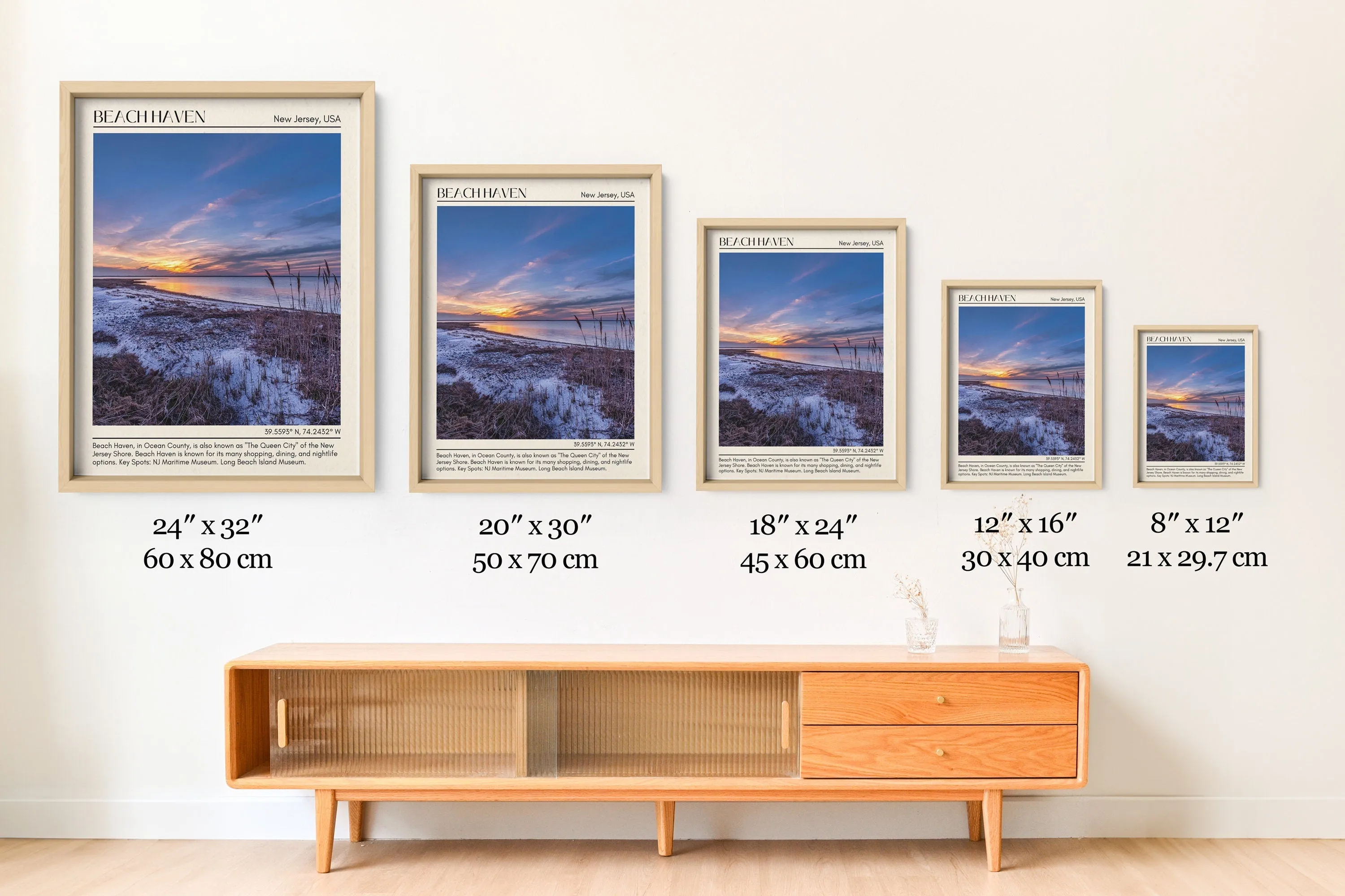 Beach Haven Wall Canvas, New Jersey, USA