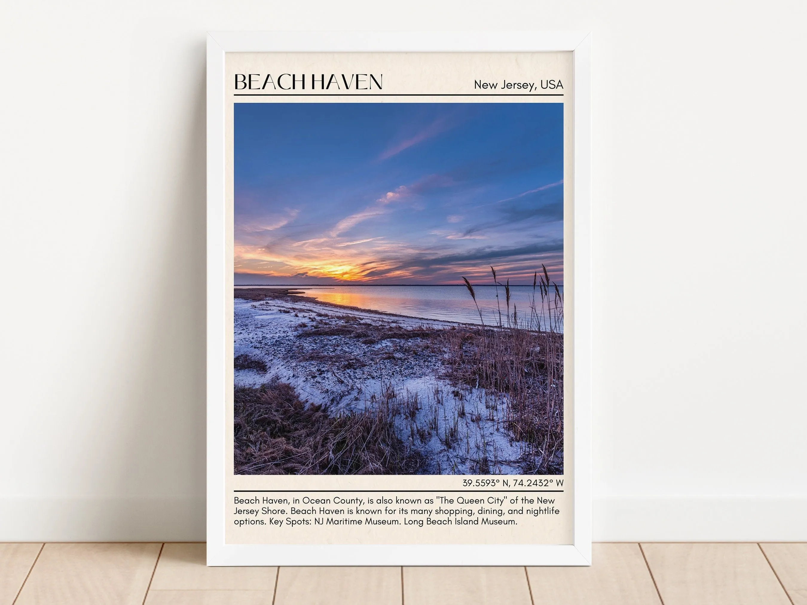 Beach Haven Wall Canvas, New Jersey, USA