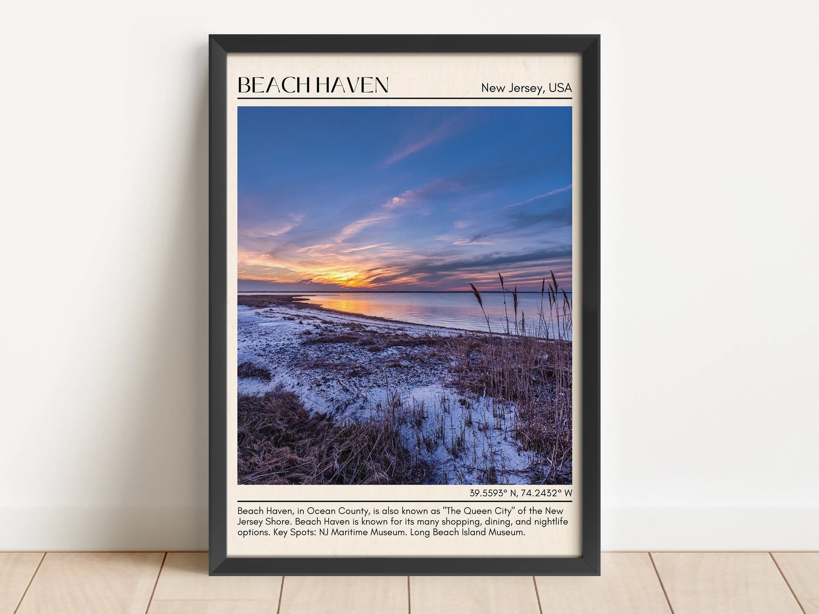 Beach Haven Wall Canvas, New Jersey, USA