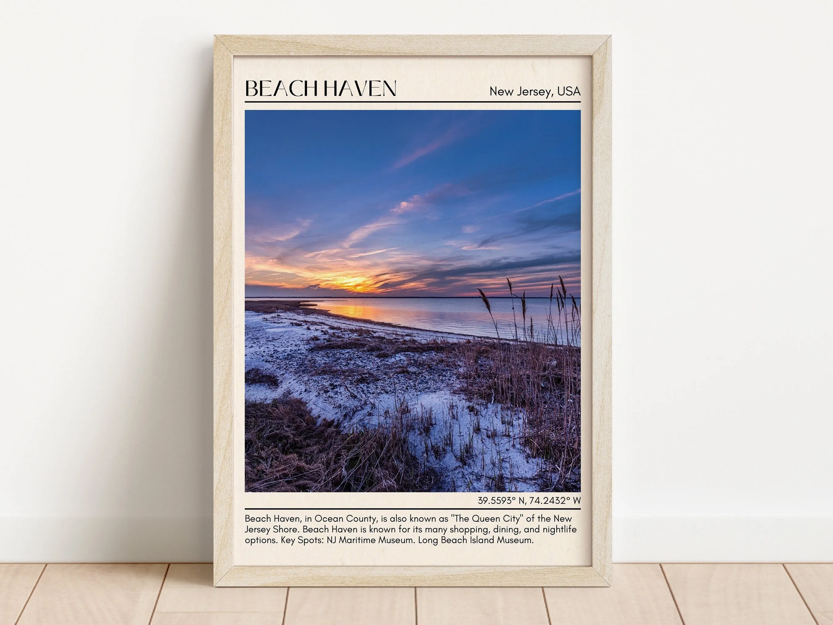 Beach Haven Wall Canvas, New Jersey, USA
