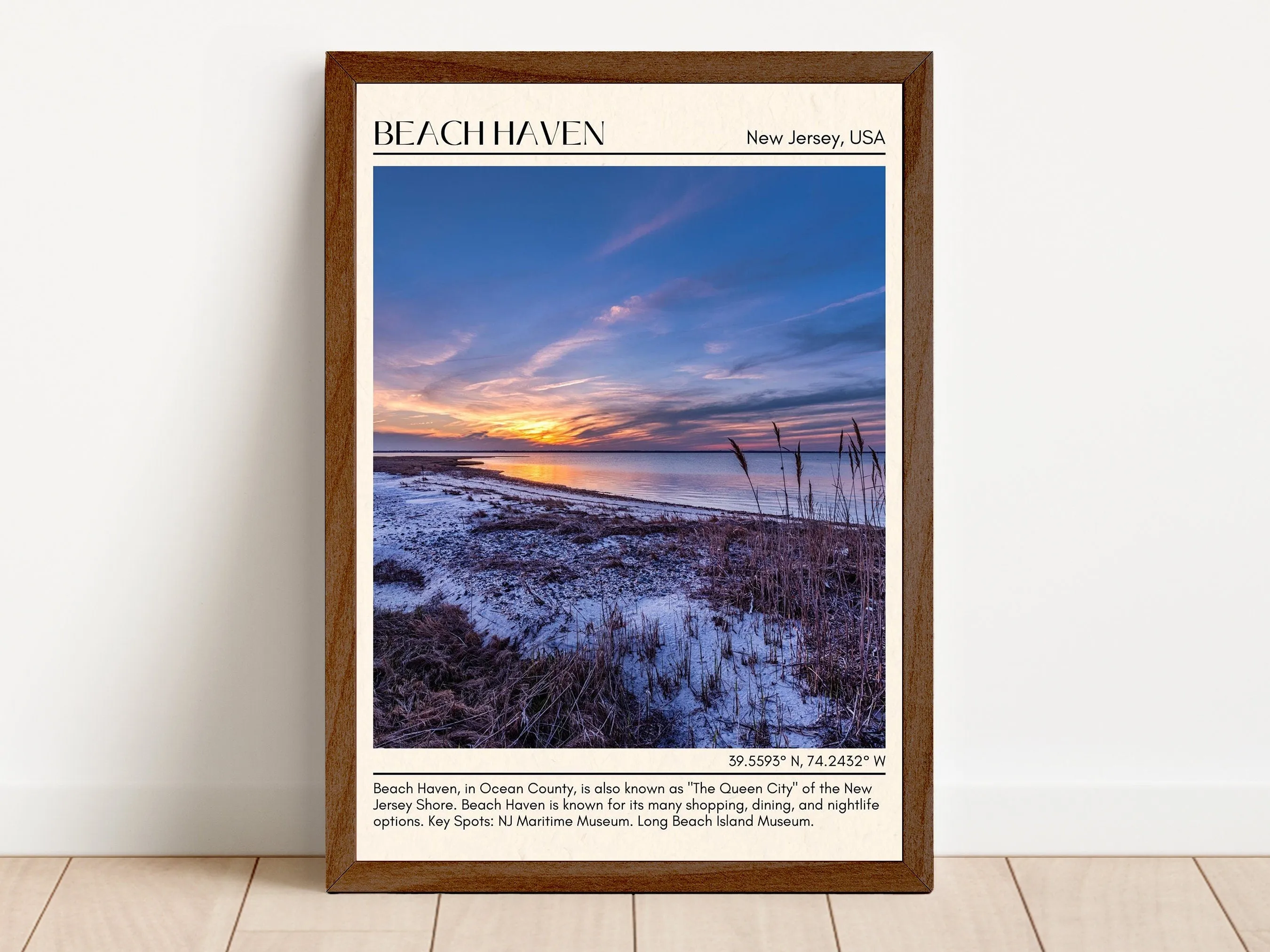 Beach Haven Wall Canvas, New Jersey, USA