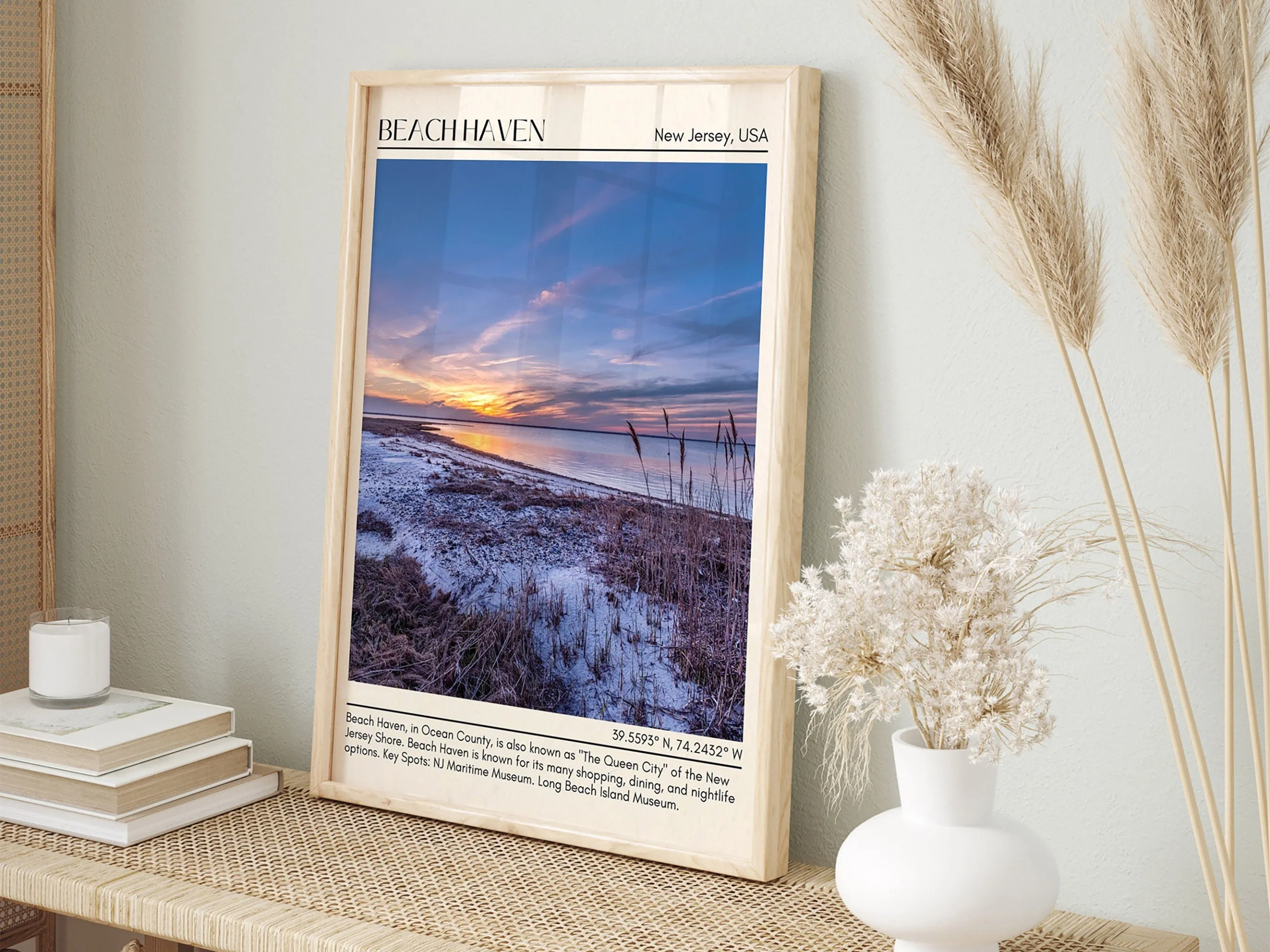Beach Haven Wall Canvas, New Jersey, USA