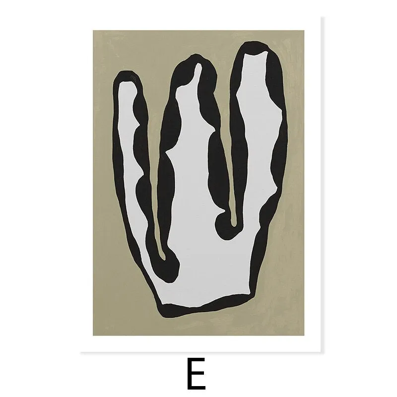 Beige Trendy Colors Minimalist Line Wall Art