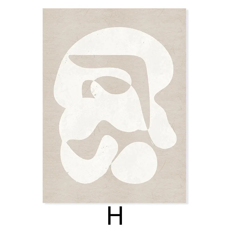 Beige Trendy Colors Minimalist Line Wall Art