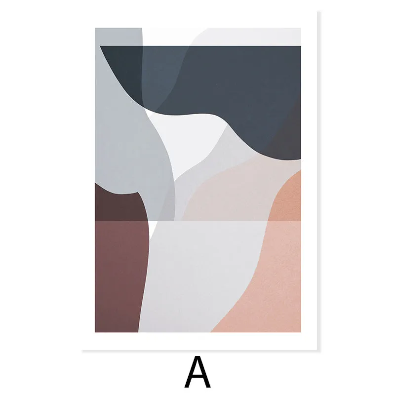 Beige Trendy Colors Minimalist Line Wall Art