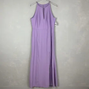 Bella Bridesmaids size 16R maxi dress BB122 pale purple P537 side slit NEW