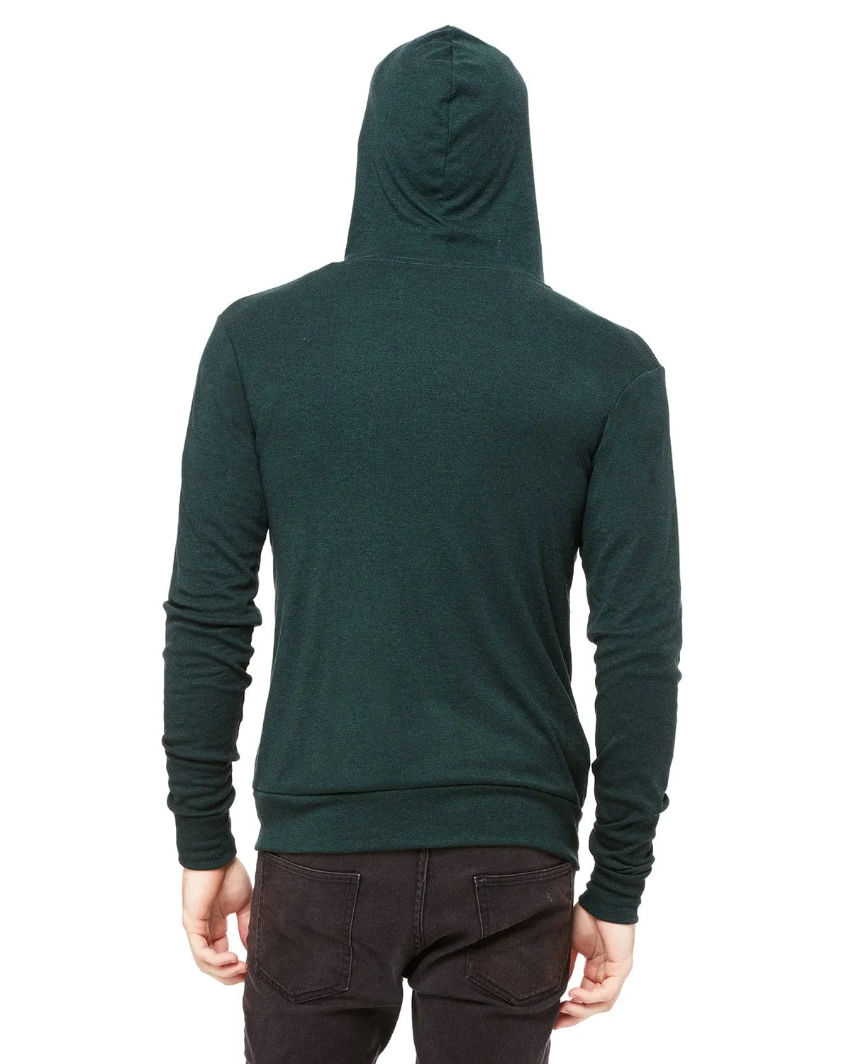 Bella Canvas Unisex Triblend Full-Zip Lightweight Hoodie