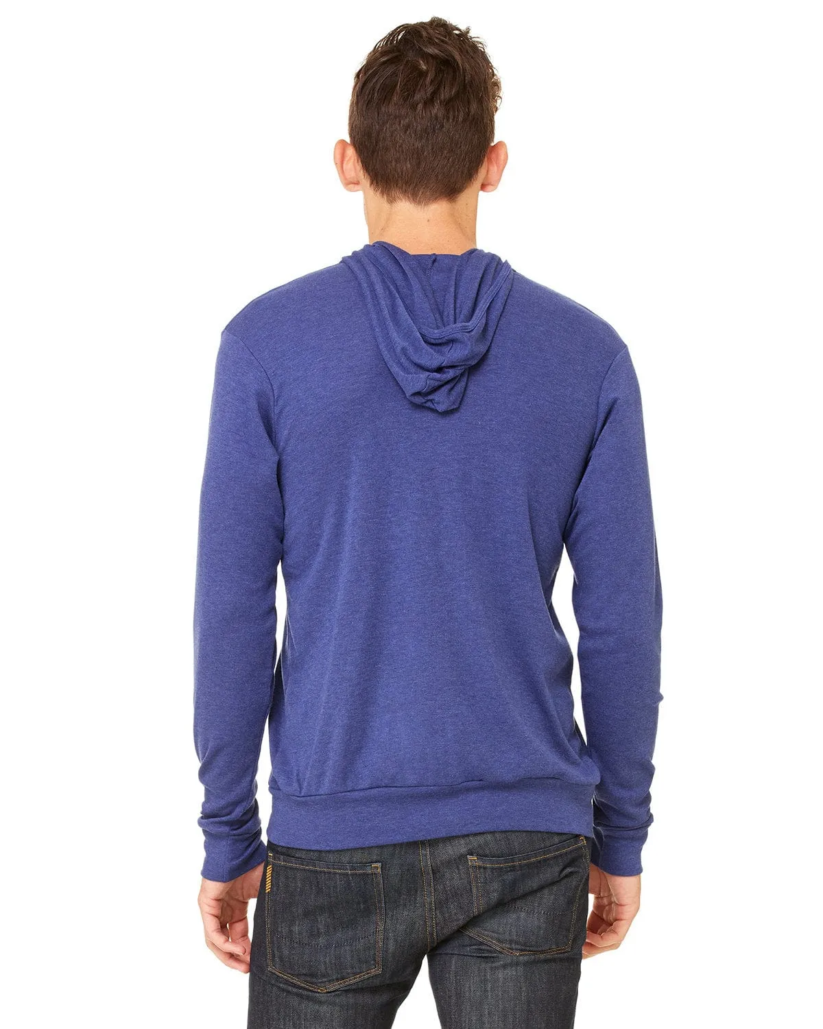 Bella Canvas Unisex Triblend Full-Zip Lightweight Hoodie