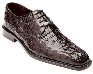 Belvedere Chapo Men's Brown Genuine Crocodile Shoe Oxford Chapo
