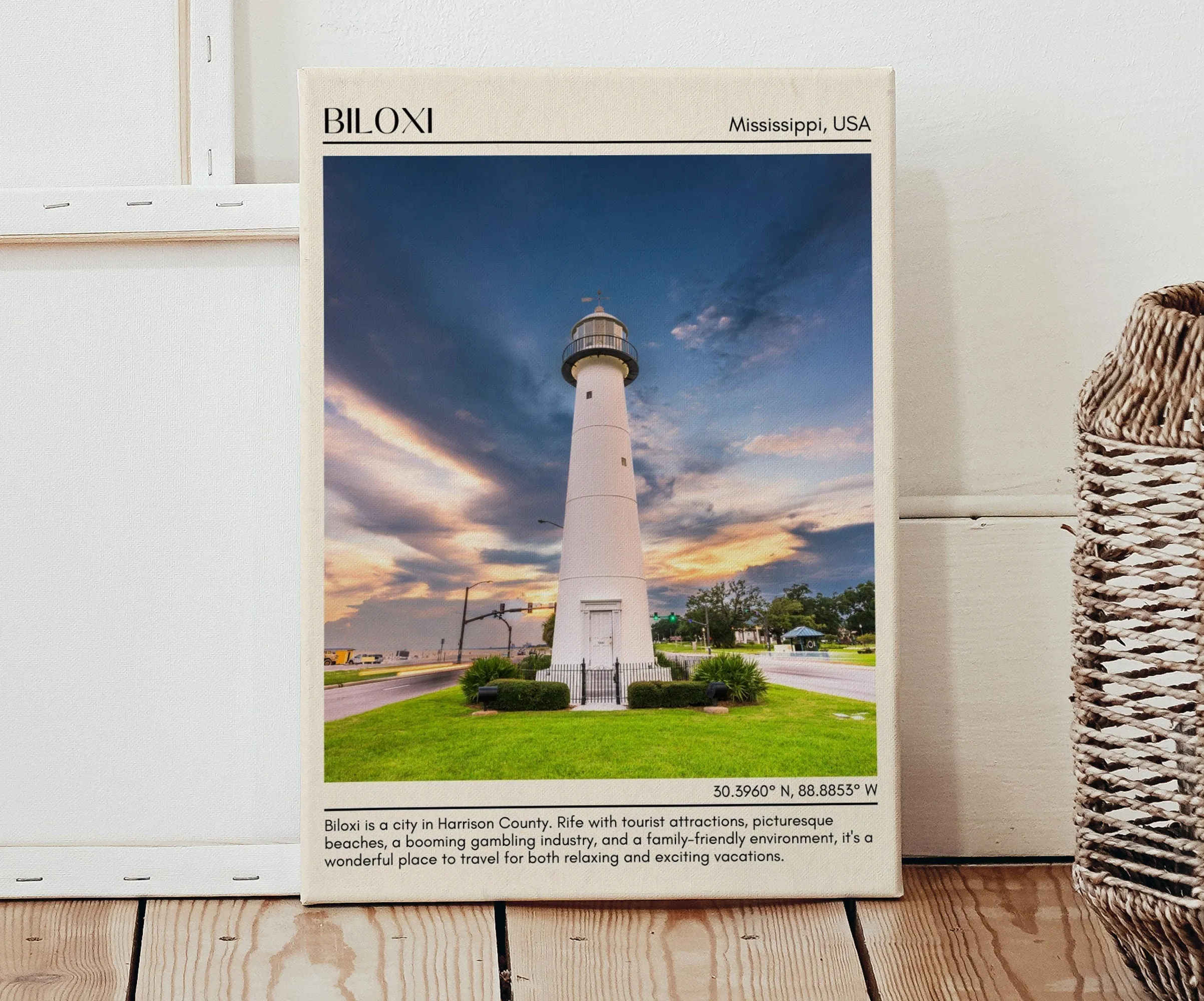 Biloxi Wall Canvas, Mississippi, USA