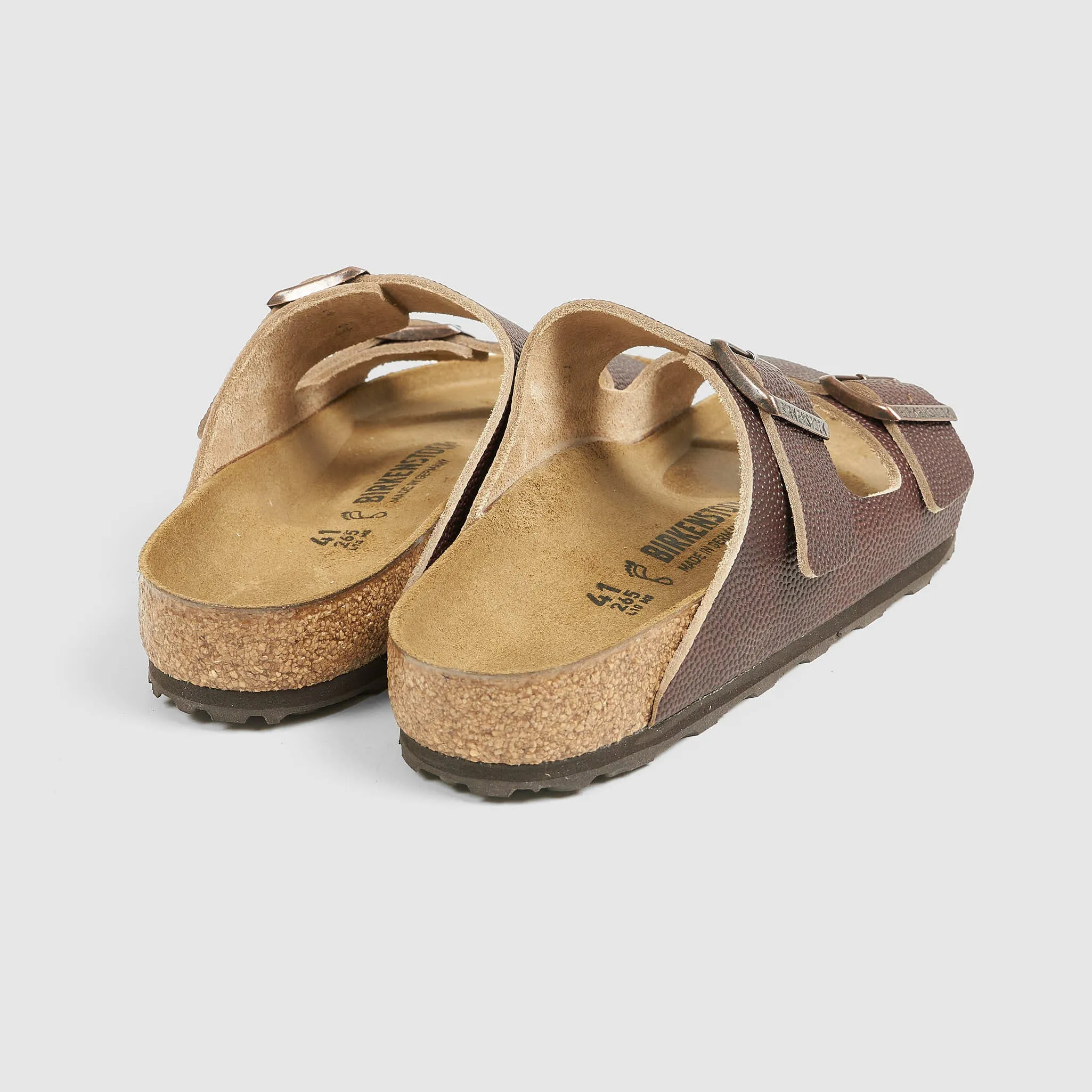 Birkenstock Arizona Embossed Natural Leather Sandals