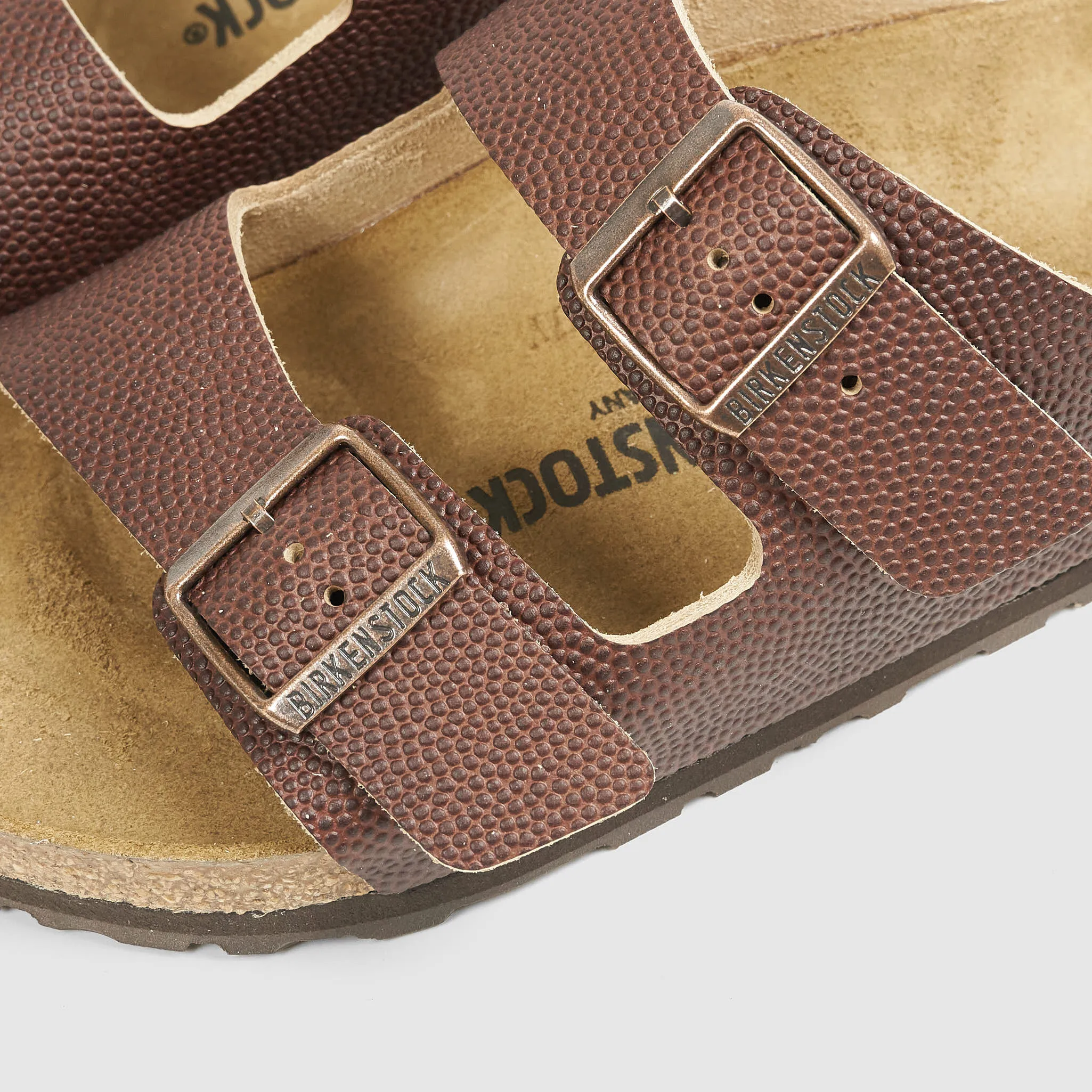 Birkenstock Arizona Embossed Natural Leather Sandals