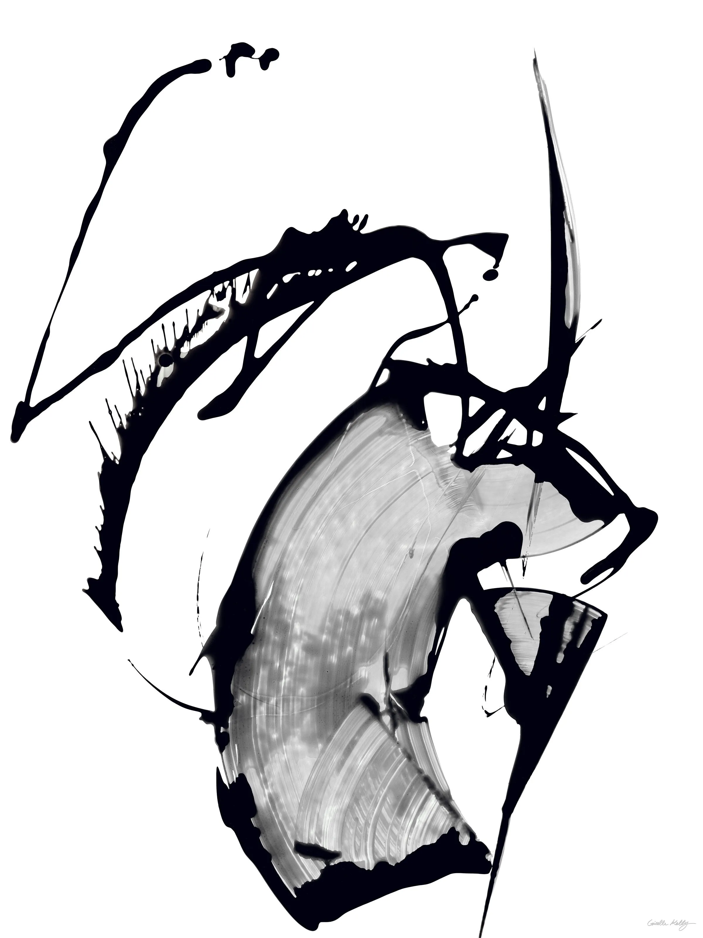 Black Glass II / III by Giselle Kelly