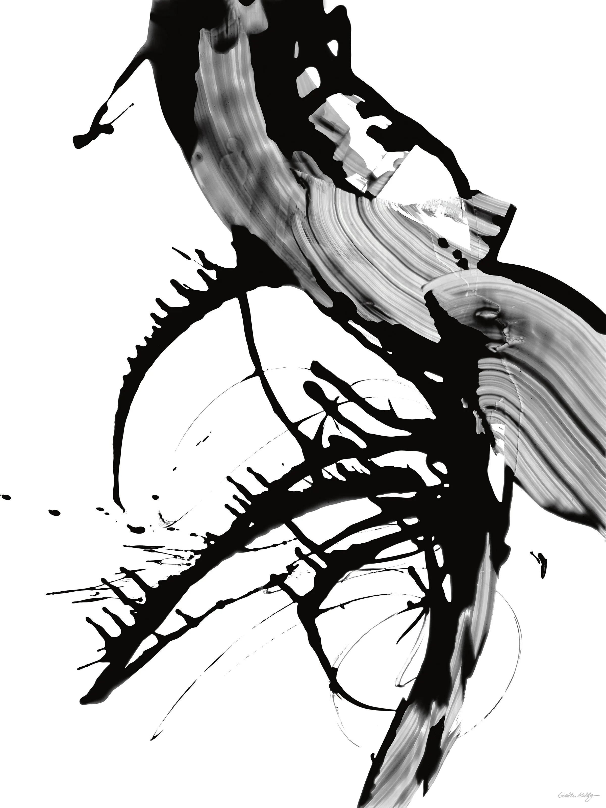 Black Glass II / III by Giselle Kelly