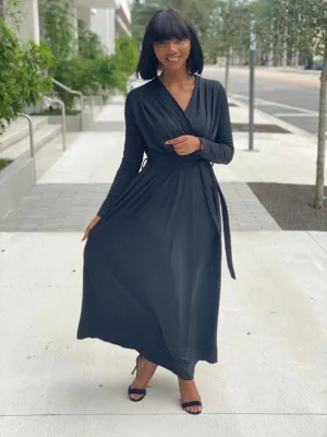 Black maxi dress