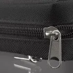 Black Poly-canvas Value Bible Cover with Ichthus Patch Extra Small