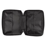 Black Poly-canvas Value Bible Cover with Ichthus Patch Extra Small