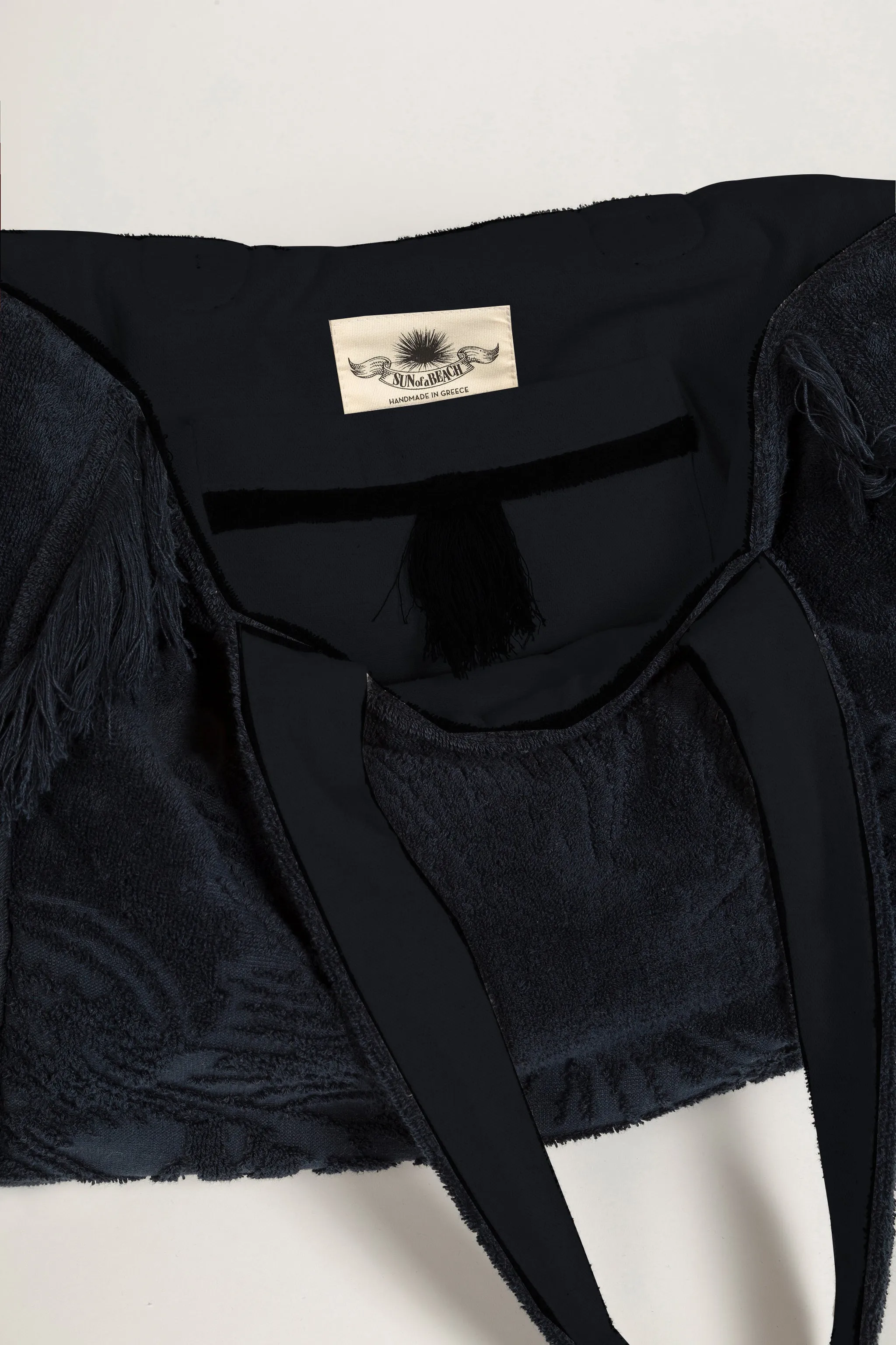 Black | Terry Tote Beach Bag