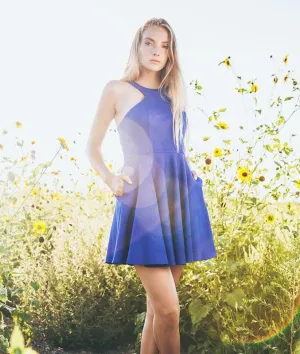 Blue short prom dress, cute blue homecoming dress
