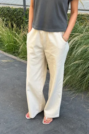 Bon Cotton Pant in Naturel