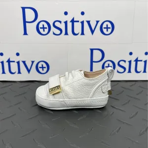 Buscemi 50MM Baby Alce/Flat White Leather Sneakers