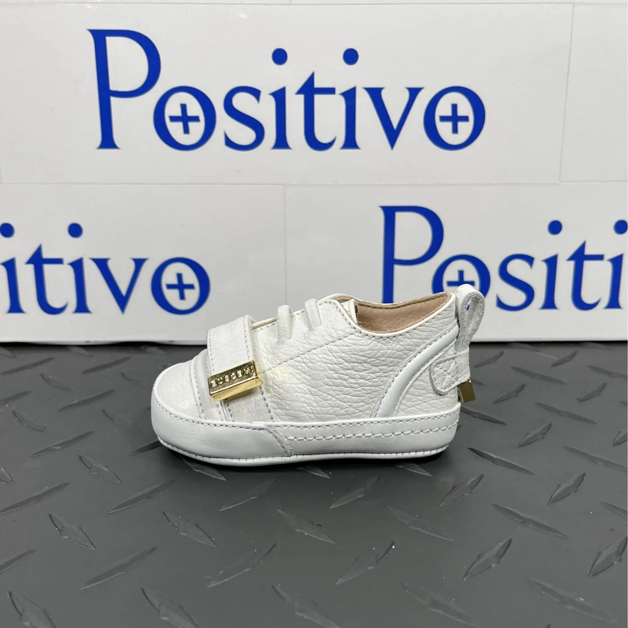 Buscemi 50MM Baby Alce/Flat White Leather Sneakers