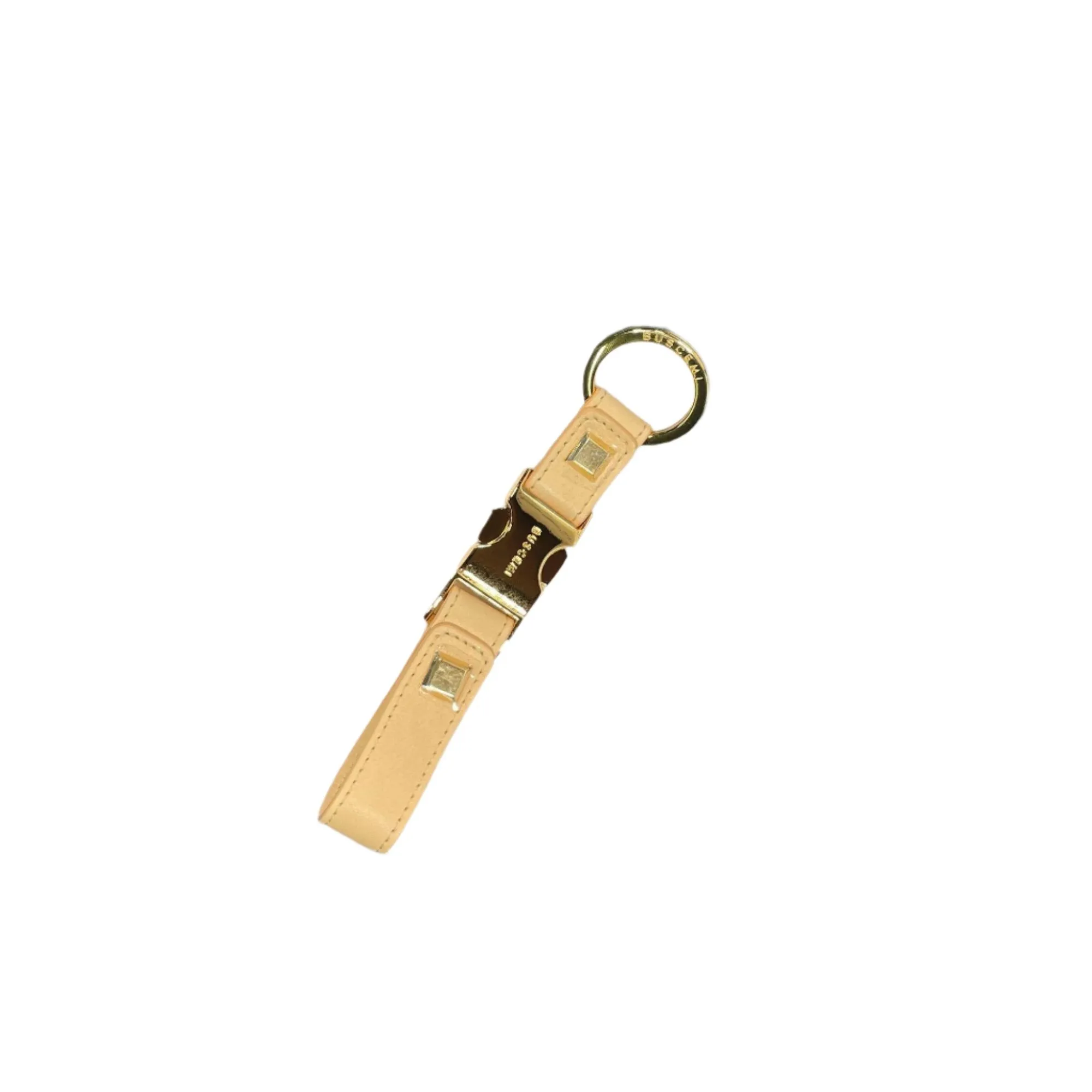 Buscemi Clip Keyholder Flat Natural Leather