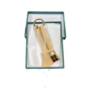 Buscemi Lock Keyholder Flat Natural Leather