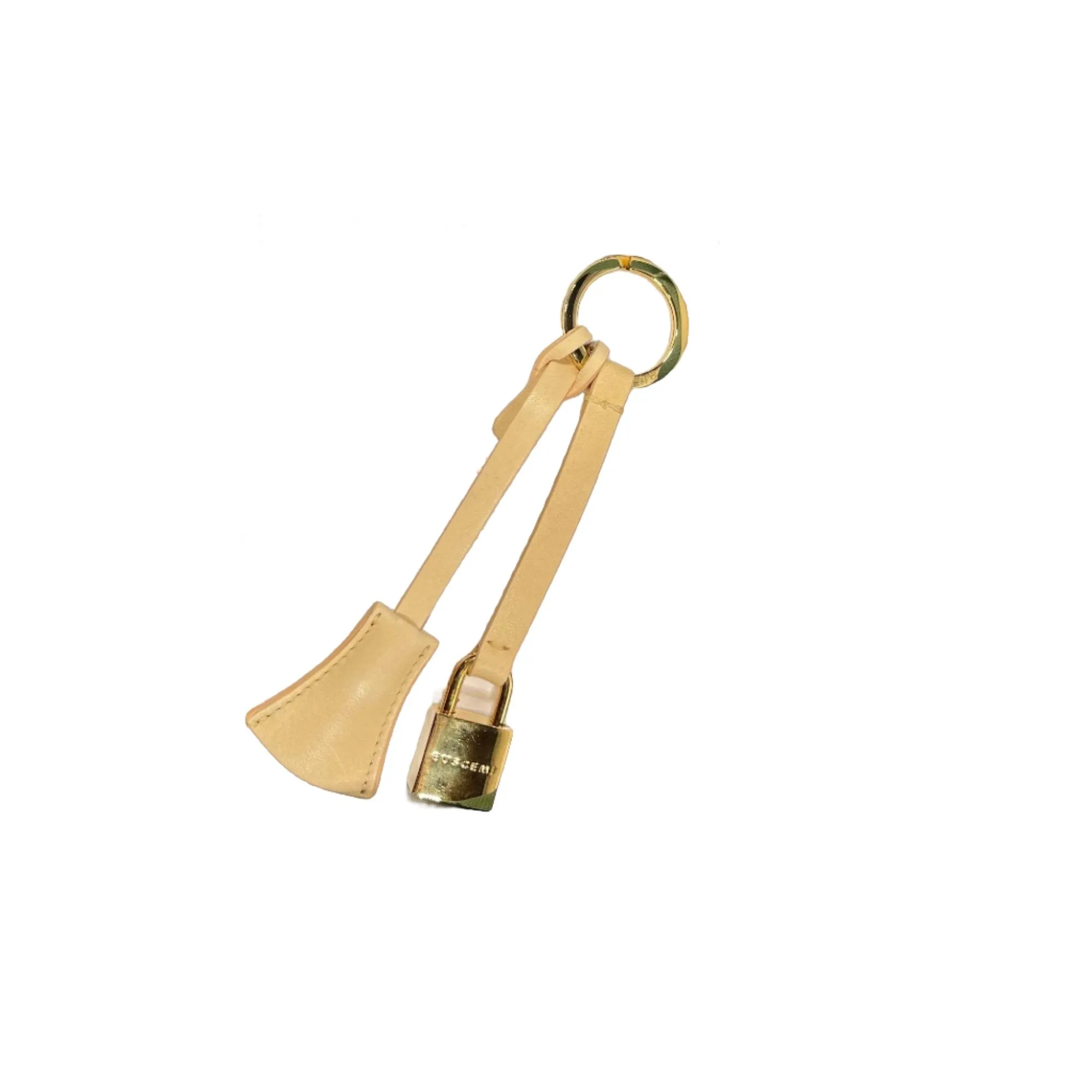 Buscemi Lock Keyholder Flat Natural Leather