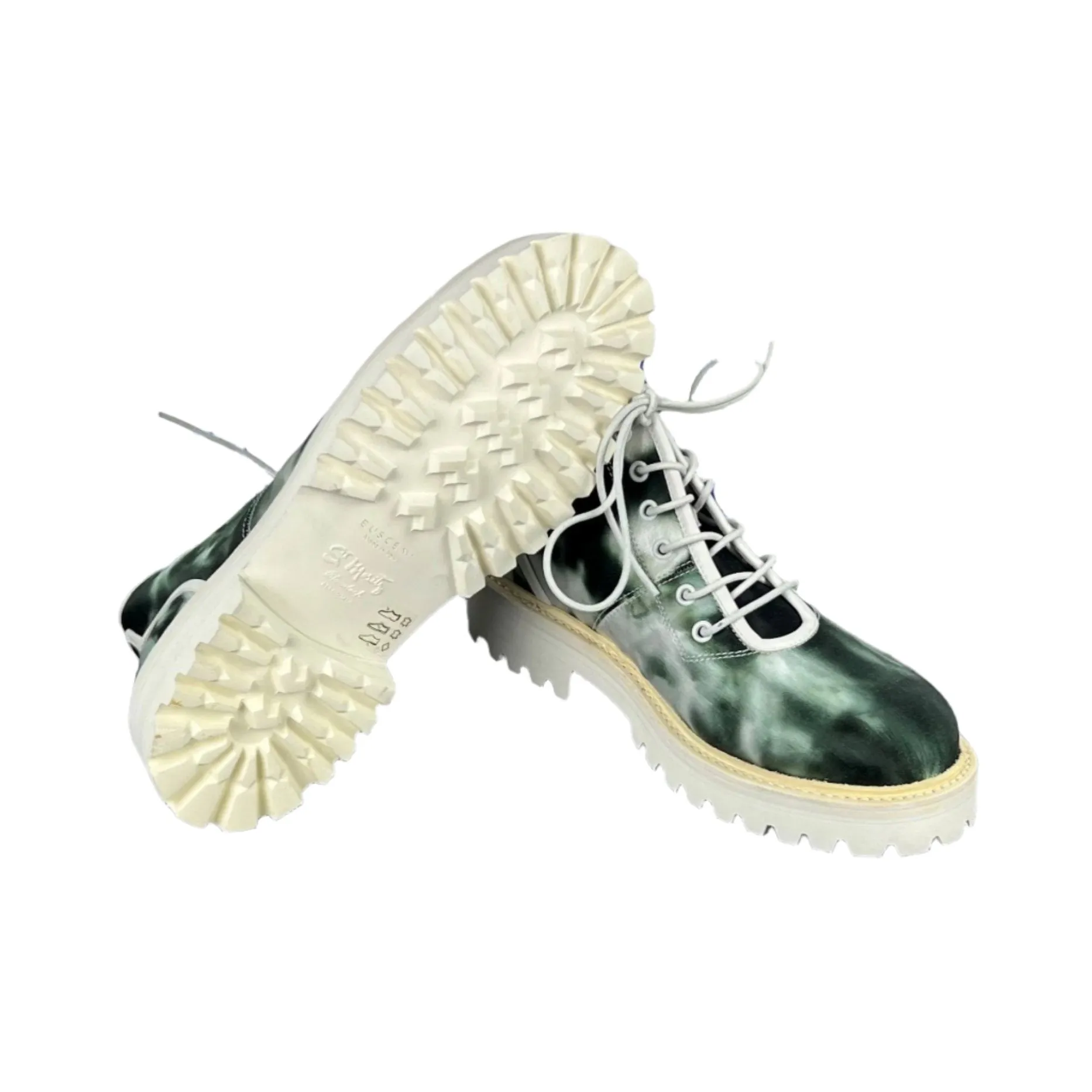 Buscemi Men's Lotta Tie Dye Canvas Boots SAMPLE