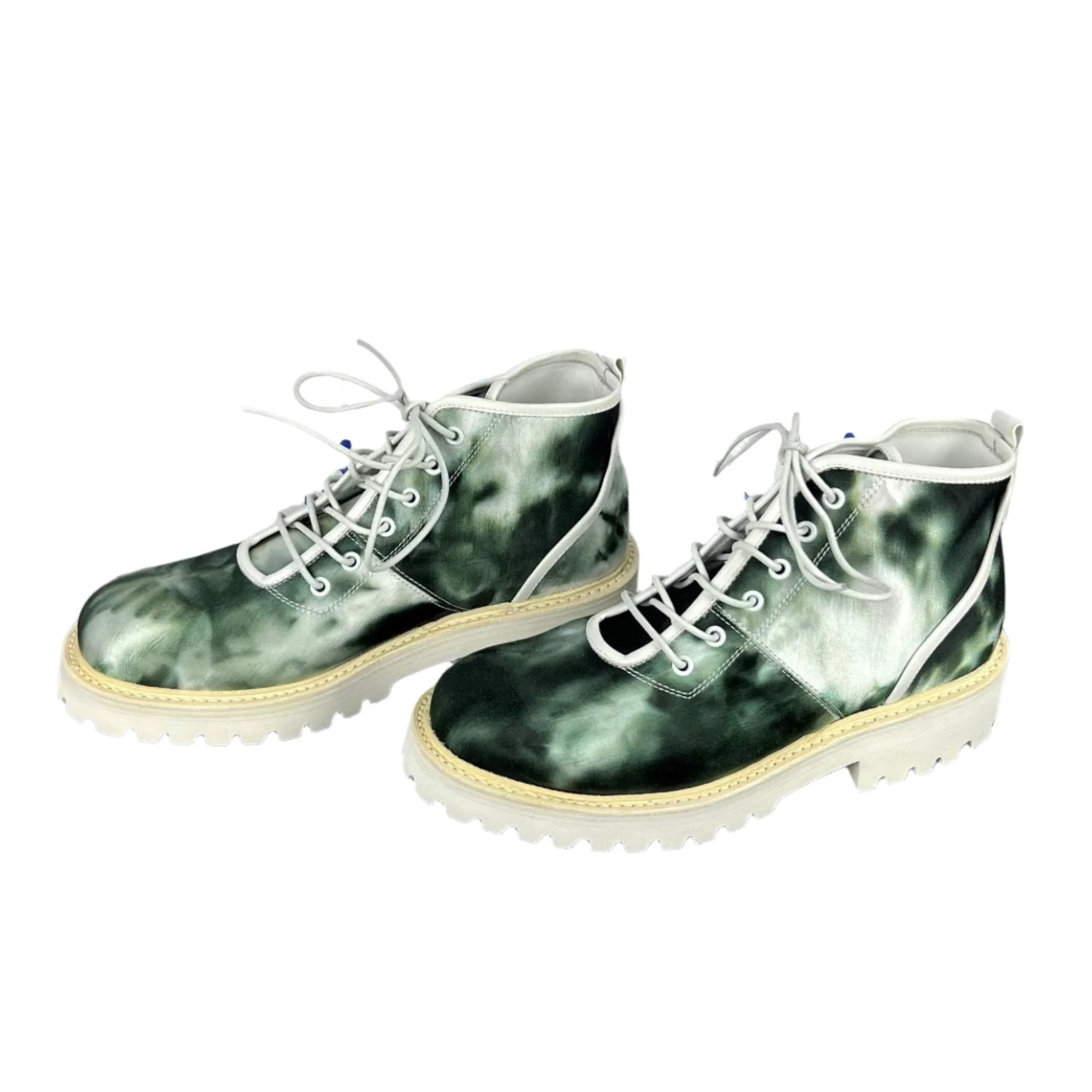 Buscemi Men's Lotta Tie Dye Canvas Boots SAMPLE