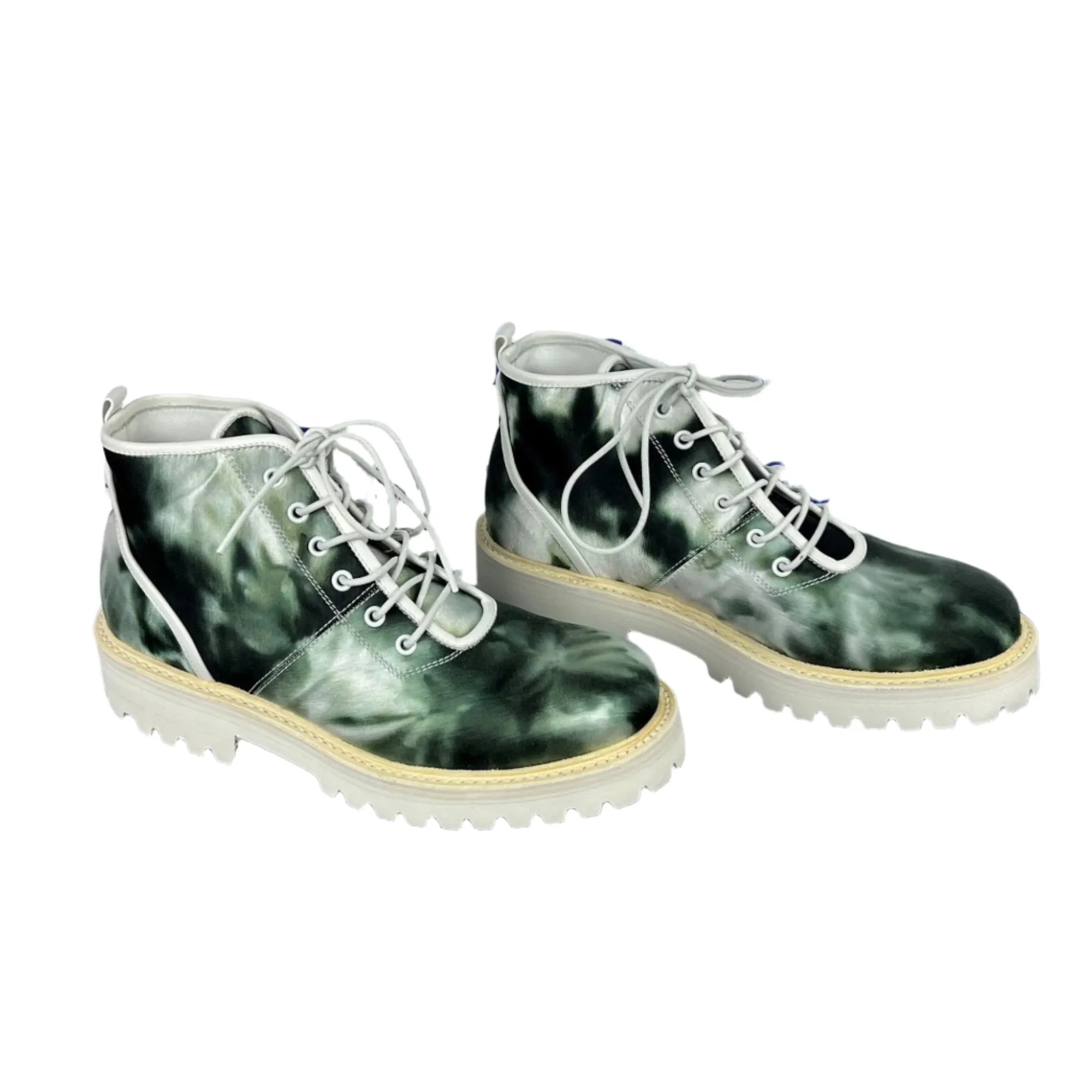 Buscemi Men's Lotta Tie Dye Canvas Boots SAMPLE