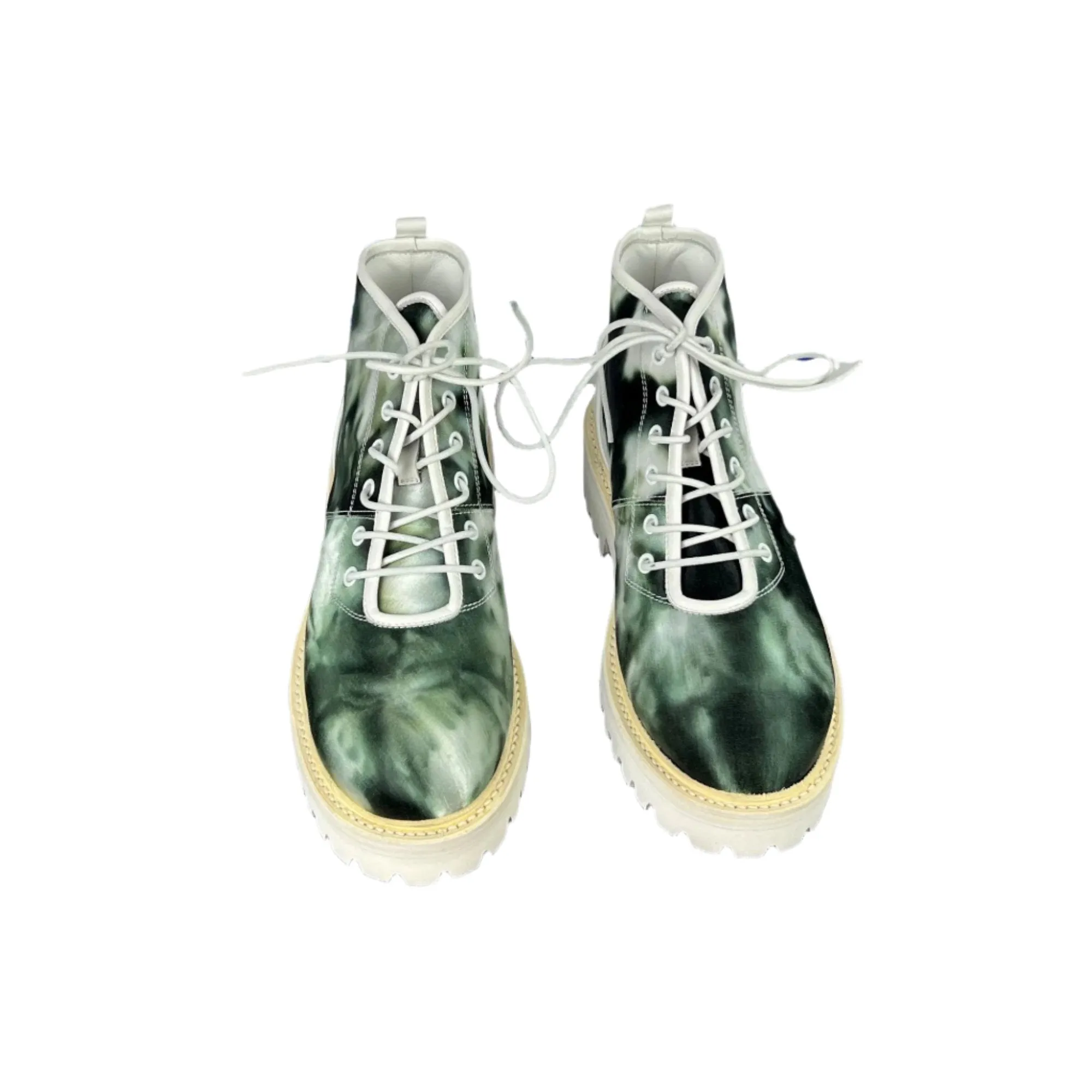 Buscemi Men's Lotta Tie Dye Canvas Boots SAMPLE