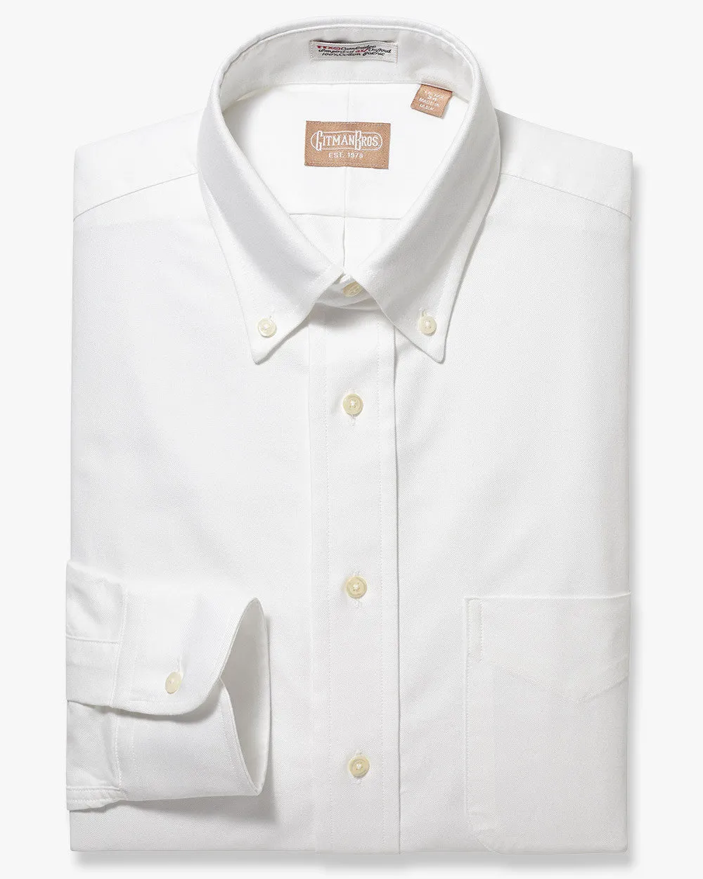 Button Down Oxford White - Classic